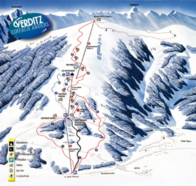 Gerlitzen Verditz karta skijališta